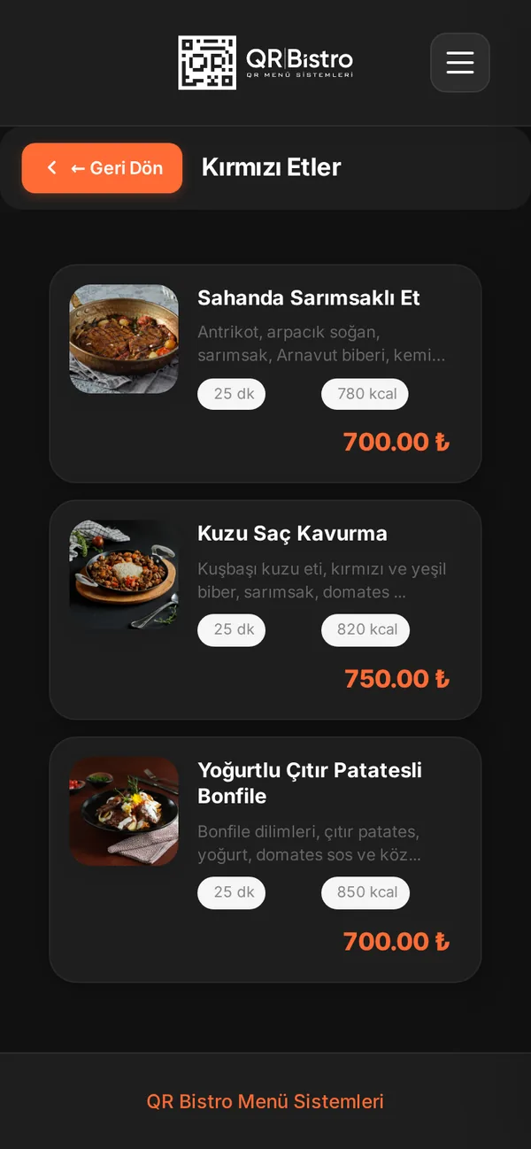 Gece modunda kategori